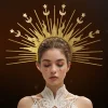 mode soleil dieu halo bandeau étoile or cosplay cheveux cerceau lune le halo de la vierge marie halloween bandeau halloween chapeaux