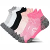 5 paires de chaussettes de cheville athlétiques de Performance pour hommes et femmes, Support de cheville, coupe basse, languette souple, chaussettes de Compression pour course à pied Marathon 5 paires de chaussettes de cheville athlétiques de Performance pour hommes et femmes, Support de cheville, coupe basse, languette souple, chaussettes de Compression pour course à pied Marathon