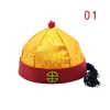 chapeau traditionnel de la ociastie des prairie chinois pour enfant, tenue de sauna, cosplay, costume d'opéra de pékin, casquette vintage de ix, chapeau de la ociastie qing pour homme