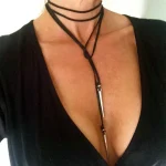 Incent Charm Velvet Choker Necklace, Gothic Cheap, Long Jewelry, Silver Plated Rivet, PmotLadies Presidency Kless