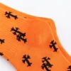 nouvelle corée harajuku chaussettes femme broderie croix sport chaussettes décontractées mode simple amour motif coton chaussettes
