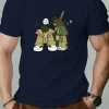 t shirt en coton pour hommes style hip hop t shirts imprimés de dessins animés col rond respirant streetwear mode t shirt décontracté de haute qualité ‌