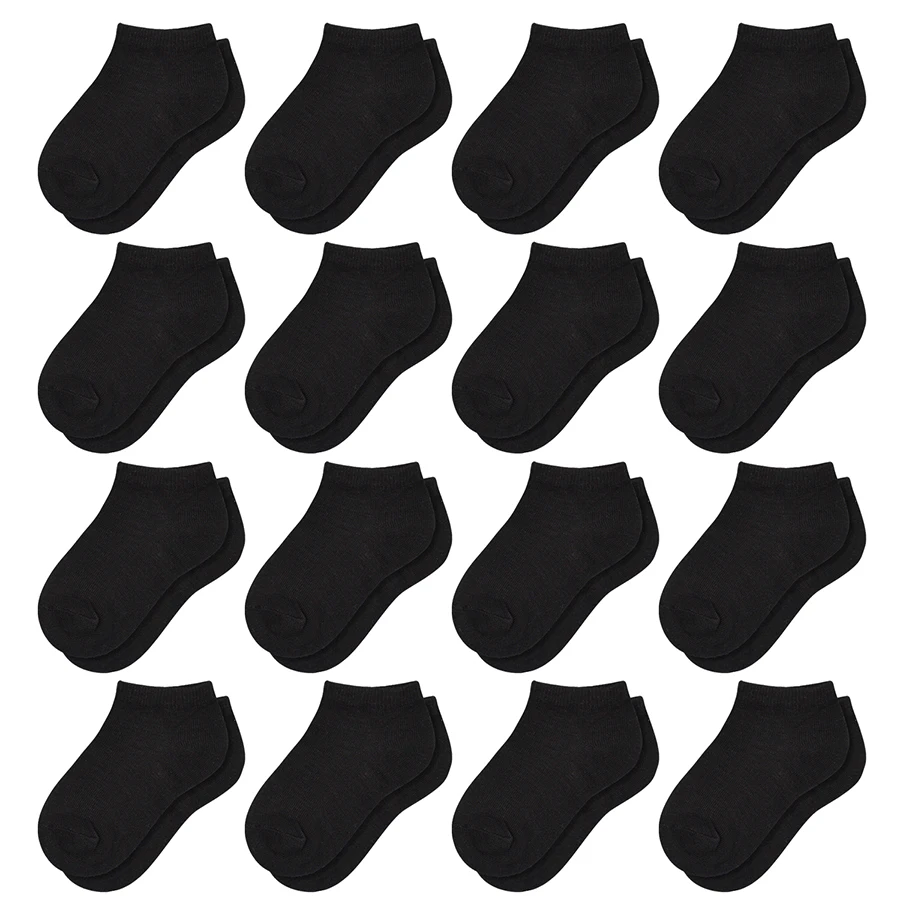 16 paires de chaussettes basses pour tout petits, chaussettes d'école pour garçons et filles de 1 à 13 ans 16 paires de chaussettes basses pour tout petits, chaussettes d'école pour garçons et filles de 1 à 13 ans