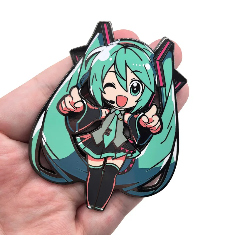 hatsune miku épingles en émail broche de chanteur virtuel vêtements sac à dos badges à revers accessoires de bijoux de mode pour enfants amis cadeaux hatsune miku épingles en émail broche de chanteur virtuel vêtements sac à dos badges à revers accessoires de bijoux de mode pour enfants amis cadeaux