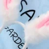 bandeau de cosplay lolita amusant pour femmes et filles, couvre chef de dessin animé, peluche moelleuse, doux et long lapin, oreilles de lapin, cerceau pour cheveux