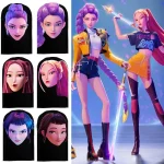 Kpop – masque facial chasseurs de démons Rumi Zoey Mira, masque de Cosplay pour fête d&rsquo;anniversaire, accessoires de photographie, décorations, cadeaux pour enfants