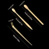 nouveaux bâtons de thé en acier inoxydable, cuillères à thé traditionnelles japonaises en feuilles, cuillère matcha, outil de cérémonie du thé, service à thé