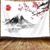tapisserie alberoise asiatique sans fleurs, tapisserie japonaise, tapisseries de paysage naturel pour chambre à coucher, salon, décoration de maison
