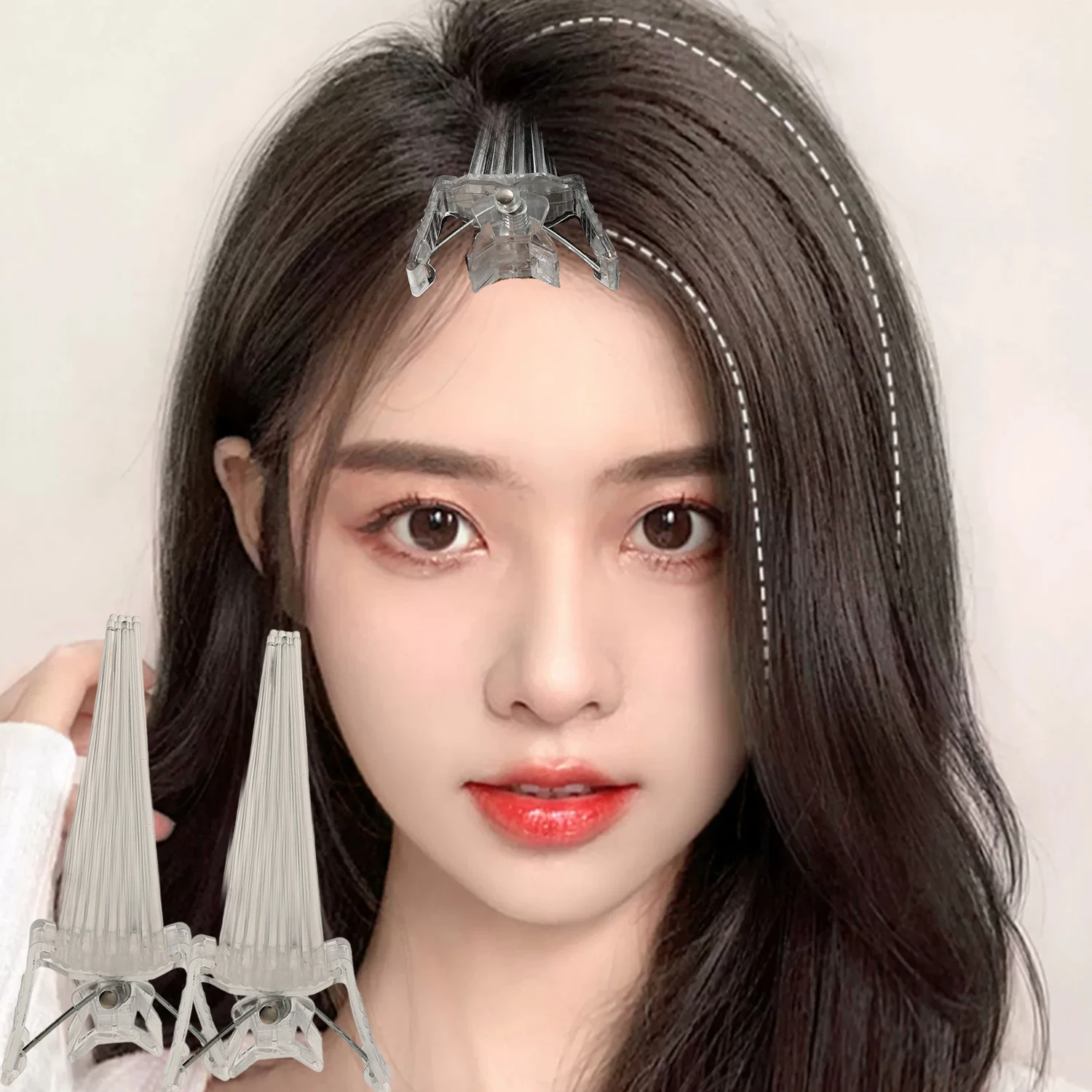 pince à cheveux volumisante unisexe coréenne, épingle à cheveux à racine instantanée, noir et blanc, haut tête de mort, pince de coiffure naturelle moelleuse, outil de coiffure pince à cheveux volumisante unisexe coréenne, épingle à cheveux à racine instantanée, noir et blanc, haut tête de mort, pince de coiffure naturelle moelleuse, outil de coiffure