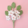 daphné odera crochet fleur bouquet créatif tissé à la main fleur mignon fleurs artificielles mariage décor à la maison cadeau