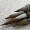 pinceau d'écriture en bambou violet, loup lapin, stylos à cheveux mixtes, calligraphie traditionnelle chinoise, fournitures de peinture, boutique