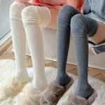 Bas japonais pour femmes, chaussettes longues au-dessus du genou, leggings en tube haut, coton chaud thermique, mode décontractée Bas japonais pour femmes, chaussettes longues au-dessus du genou, leggings en tube haut, coton chaud thermique, mode décontractée