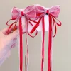 Épingle à cheveux avec sangle à nœud pour enfants, couvre chef tissé pour bébé, longue beauté, accessoires pour cheveux pour filles, nouvelle mode