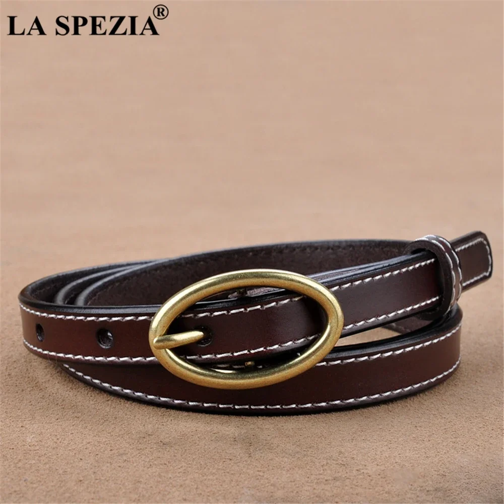 la spezia ceinture vintage en cuir group pour femme, marron, broche fine, structure de la taille, accessoire pour jeans la spezia ceinture vintage en cuir group pour femme, marron, broche fine, structure de la taille, accessoire pour jeans