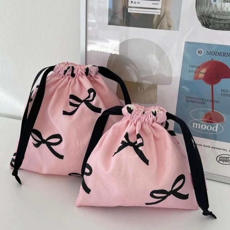 mini sac à cordon rayé avec nœud papillon, pochette de rangement de cosmétiques, portefeuille pour femmes, mini pochette à ficelle kawaii, mini sac de rangement pour filles mini sac à cordon rayé avec nœud papillon, pochette de rangement de cosmétiques, portefeuille pour femmes, mini pochette à ficelle kawaii, mini sac de rangement pour filles