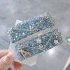 pince à cheveux coréenne en biscuits brillant pour femmes, épingles à cheveux bb, frange latérale, arrière de la tête, accessoires de mode pour cheveux