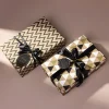 50*70 cm pliable or estampillé papier d'emballage cadeau plaid classique papier kraft papier d'emballage bricolage artisanat papier décoration de vacances