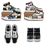 One Piece Anime Luffy Zoro baskets chaussures décontractées chaussures de basket-ball dessin animé impression confortable surdimensionné chaussures plates cadeau d&rsquo;anniversaire
