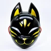 masque facial de renard léger, couverture faciale d'animal de cosplay, accessoire pour cheveux, costume de mascarade, couverture faciale pour accessoires de fête d'halloween