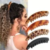 pince à cheveux banane mate, épingle à cheveux en forme de poisson, bandeau queue de cheval pour femmes, accessoires pour cheveux, pince torsadée, barrettes, couvre chef