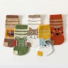 3 12t mignon garçons filles deux orteils tabi chaussettes enfants fendu pouce orteil chaussettes enfants dessin animé animaux imprimé pur coton chaussettes courtes