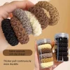 hairties, chouchous pour cheveux durables à haute élasticité – porte queue de cheval en tricot épais sans couture dans des couleurs assorties