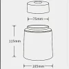 théière en métal 18/pot avec couvercle, pot de rangement, récipient à thé, boîte de rangement de sachets de thé, pot scellé, salon, service à thé, décoration de la maison