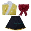 agatsuma zenitsu kimono cosplay costume pour femme, lolita japonaise, robe de femme de chambre, tenue