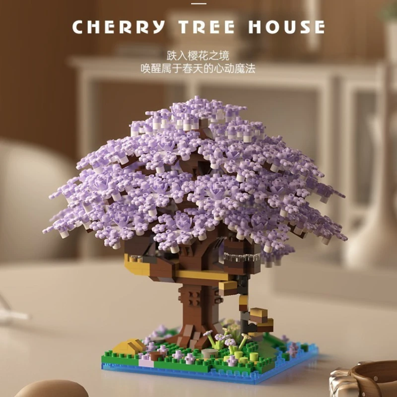 sakura – blocs de jouets d'assemblage de maison dans le arbre, pièce d'exposition de jeu pour enfants, ensemble de construction éducatif pour enfants sakura – blocs de jouets d'assemblage de maison dans le arbre, pièce d'exposition de jeu pour enfants, ensemble de construction éducatif pour enfants