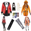 Costume Cosplay KakeNAFTA pour Femme, Jabami Yumeko Yomoduki Runa, Manteau, Perruque, Chaussures, Carnaval d&rsquo;Halloween