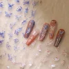 autocollants papillon 5d kawaii pour nail art, décorations d'ongles auto adhésives, accessoires de décalcomanies, noir ab brillant japonais, 1 pièce