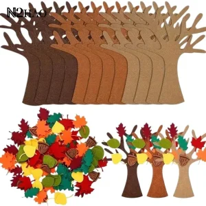 1 ensemble d’arbre en feutre fait à la main, Kit d’artisanat pour décoration de maison d’automne, cadeaux de fête de Thanksgiving, fourniture de décoration murale suspendue de noël 1 ensemble d’arbre en feutre fait à la main, Kit d’artisanat pour décoration de maison d’automne, cadeaux de fête de Thanksgiving, fourniture de décoration murale suspendue de noël
