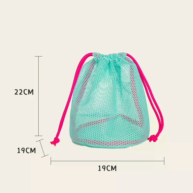pochette de rangement à cordon de serrage en maille de nylon, pochette de voyage et d'activités de plein air polyvalente pour produits numériques, trousse de maquillage pochette de rangement à cordon de serrage en maille de nylon, pochette de voyage et d'activités de plein air polyvalente pour produits numériques, trousse de maquillage