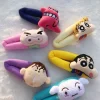 crayon shin chan boochan nohara shiro, haute valeur de couleur, nouvelle épingle à cheveux créative, dessin animé fille, frange, décoration, couvre chef latéral