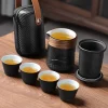 service à thé de camping en plein air portable, kit de théière, tasse de voyage, tasse exécutif, kung fu, voyage d'affaires