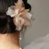 fée soie fleur bâtons de cheveux fourchettes en forme de u épingles à cheveux clips latéraux perles pendentif chapeaux bijoux de cheveux floraux pour femmes filles