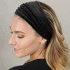 grands bandeaux pour femmes, élégants, style boho, turban de sport, yoga, en coton, bandana antidérapant, accessoires pour cheveux