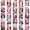 10/30/50pcs kawaii ins style rose paysage esthétique autocollants autocollants ordinateur portable téléphone scrapbook valise papeterie autocollant jouets