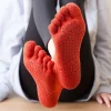 pilates danse gymnastique yoga chaussettes coton cinq doigts antidérapant chaussettes de sport respirant séchage rapide élasticité fitness chaussettes