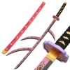 Épée à lame demon slayer kokushibo katana kimetsu no yaiba, accessoire de cosplay anime, taille réelle, jouet sabre de samouraï japonais katana samouraï, 104cm