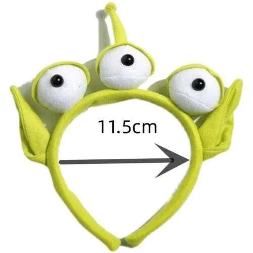 bandeau vert alien cosplay costume accessoires anime trois yeux monstre bandes de cheveux mignon drôle dessin animé bandeaux fille femmes bandeau vert alien cosplay costume accessoires anime trois yeux monstre bandes de cheveux mignon drôle dessin animé bandeaux fille femmes