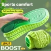 1 paire de semelles intérieures de Sport en PU, haute élasticité, résistantes aux chocs, antibactériennes, Anti-odeur, respirantes, confortables pour coussin de chaussures