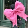 Grand nœud rose rouge pour ou mariage, décoration de fête prénuptiale, anniversaire, noël, porte, décoration de maison, nœud papillon