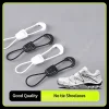 nouveau lacets de chaussures sans cravate lacets de tennis ronds sans attaches adultes enfants qualité baskets de course lacets noir blanc chaussures accessoires