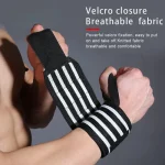 Bandes de soutien de poignet réglables, 1 pièce, pour l&rsquo;haltérophilie, avec boucle de pouce, barre horizontale unisexe, bracelet de gymnastique et de Fitness