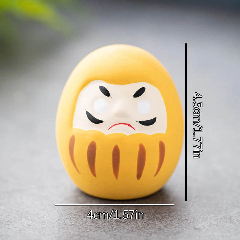 poupée daruma en céramique japonaise, artisanat porte bonheur, ornement de fortune, paysage, décoration de maison, accessoires miniatures, cadeaux poupée daruma en céramique japonaise, artisanat porte bonheur, ornement de fortune, paysage, décoration de maison, accessoires miniatures, cadeaux
