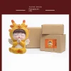 kwaii résine dragon bébé ornement dessin animé chinois zodiaque dragon statue mignon délicat dragon figurine cadeau