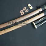 Accessoires de montage d’épée Hualee Wood Saya, ensembles pour samouraï japonais Katana Tachi Tanto Wakizashi Accessoires de montage d’épée Hualee Wood Saya, ensembles pour samouraï japonais Katana Tachi Tanto Wakizashi