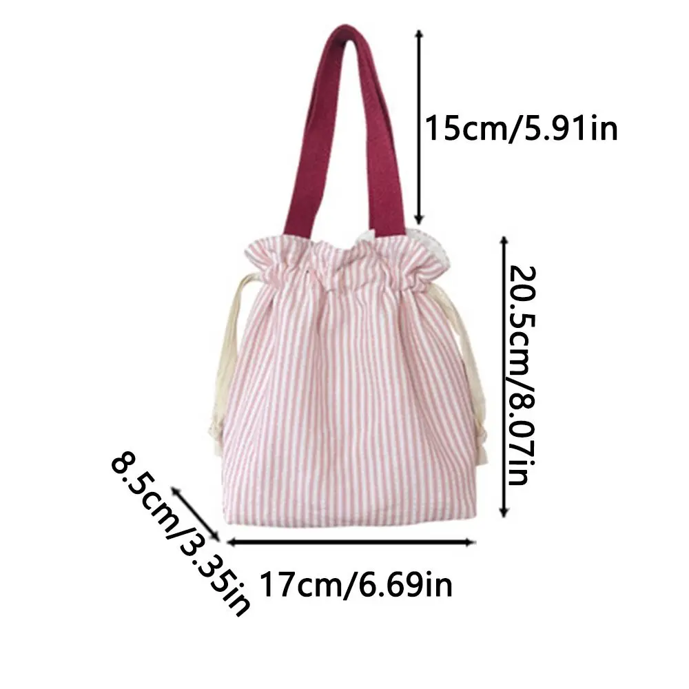 sac de rangement à cordon de serrage à poignée supérieure, pochette de rangement portable et réutilisable pour cosmétiques, rayures, porte monnaie pratique, petits articles sac de rangement à cordon de serrage à poignée supérieure, pochette de rangement portable et réutilisable pour cosmétiques, rayures, porte monnaie pratique, petits articles