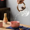 9pcs japanese matcha set with ceramic bowl, bamboo matcha whisk and tea spoon, tea making tools, gifts